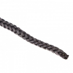 Шнур для вязания без сердечника 100% полиэфир, ширина 3мм 100м/210гр, (142 т. серый)