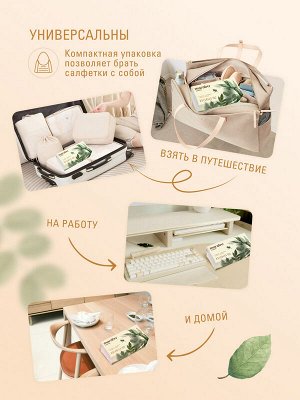 Салфетки бумажные MARABU Bamboo 3-х слойные 130шт.Салфетки бумажные с крем-эффектом в мягкой упаковке 120шт/