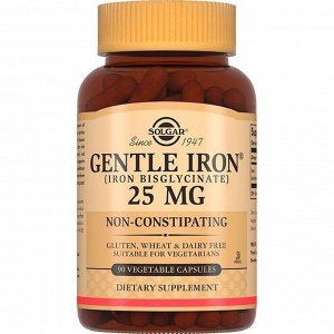 Железо Solgar Gentle Iron 25мг - 90 капс