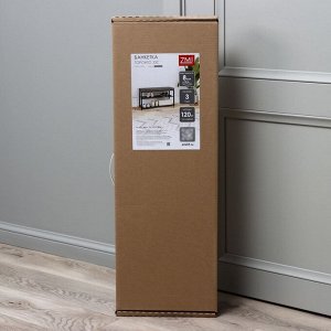 Банкетка «Торонто 33C», 88.5x30x49 см, каркас чёрный, сиденье серое
