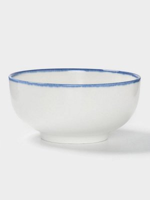 Салатник Magistro Blue Lagoon, 700 мл, 14.6x6.7 см, фарфор, белый