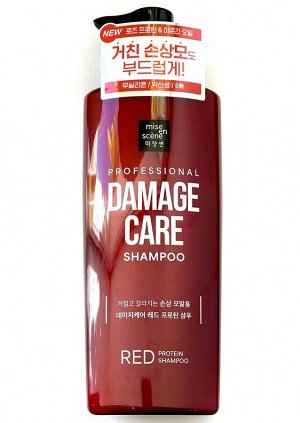 Восстанавливающий шампунь для тусклых и окрашенных волос Damage Care Shampoo Mise En Scene 680 мл