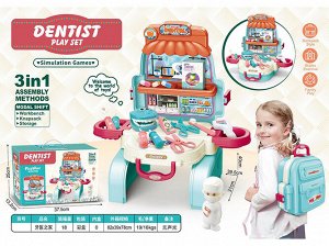 Набор игровой "Дантист" рюкзак-трансформер,кор 37,5*25*13 см