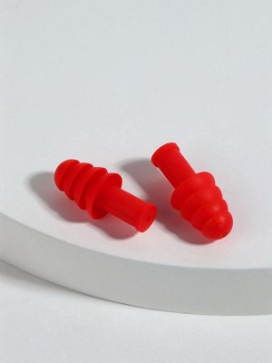 Беруши, 3x1.3 см, в футляре, фасовка 10 шт., силиконовые, МИКС