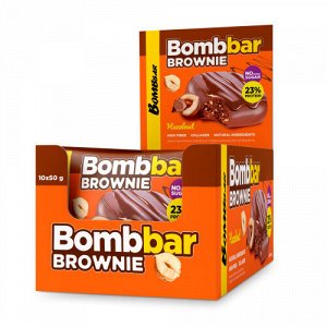 Печенье БРАУНИ "BOMBBAR" фундук 50гр.