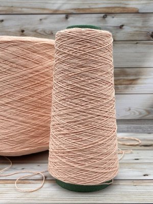 Пряжа для вязания 100 гр,Cotton Supersoft 100%  хлопок Pettinato (чесанный) 325м/100г  Персик