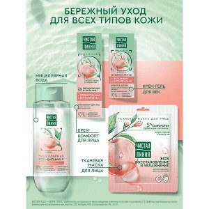 NEW ! Чистая Линия крем-гель для век для кожи вокруг глаз увлажняющий от морщин и темных кругов с эктоином и витамином Е 20 мл