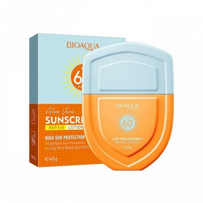 Солнцезащитный крем с алоэ вера SPF 60+ PA+++, 40 гр.