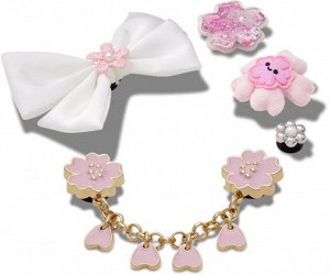 Crocs Jibbitz™ шарм - «Сакура: Весеннее настроение» набор (5 штук)