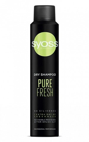 Syoss Сухой шампунь Pure Fresh, для нормальных волос, ежедневный уход, 200 мл