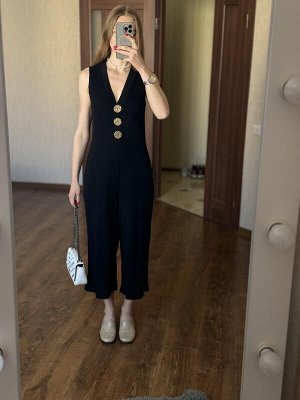 Женский трикотажный комбинезон в рубчик от Primark
