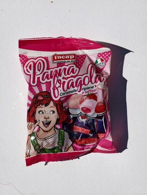 Конфеты Клубничный Крем Ассорти 125 г Panna Fragola Morbidelli, Incap (PopArt) Венето, Италия, Без Глютена