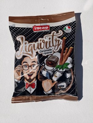 Конфеты Лакрица 125 г Liquirizia Dure, Incap (PopArt) Венето, Италия, Без Глютена