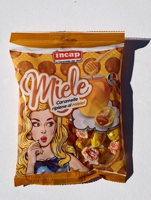 Конфеты Медовые 125 г Miele, Incap (PopArt) Венето, Италия, Без Глютена
