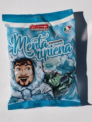 Конфеты Морозная Мята 125 г Menta Ripiena, Incap (PopArt) Венето, Италия, Без Глютена