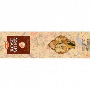 HEM 4-гр. благовония Rose Musk РОЗА-МУСК блок 25 шт.