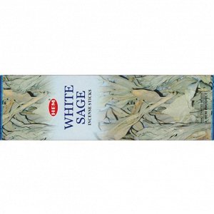 HEM 4-гр. благовония White Sage БЕЛЫЙ ШАЛФЕЙ блок 25 шт.