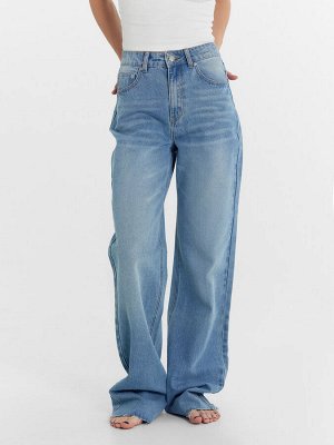 ДЖИНСЫ ЖЕНСКИЕ wide leg fit голубые