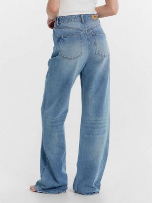 ДЖИНСЫ ЖЕНСКИЕ wide leg fit голубые
