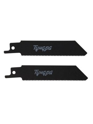 Полотна по металлу для сабельной пилы ТУНДРА, Bimetal, 75/100x1.4 мм, 2 шт.