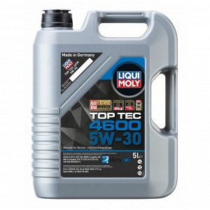 Масло моторное Liqui Moly Top Tec 4600 5w30, синтетическое, API SP, ACEA C2/C3, универсальное, 5л, арт. 3756/8033/2316