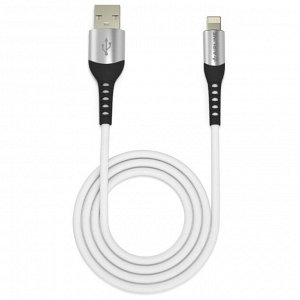 Кабель для мобильных устройств Airline Soft-Touch, с USB на Lightning, 1м, серый, нейлоновый, арт. ACH-C-43