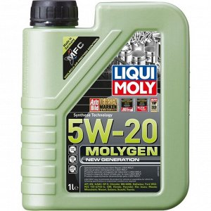 Масло моторное Liqui Moly Molygen New Generation 5w20, синтетическое, API SP, ILSAC GF-6A, для бензинового двигателя, 5л, арт. 8539