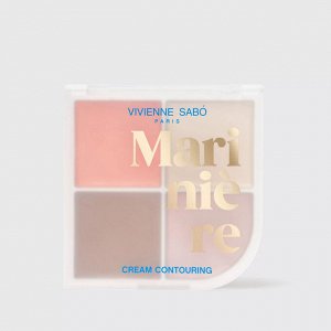 VS Палетка кремовая для скульптурирования лица Mariniere 01, бежевый/кораловый  NEW