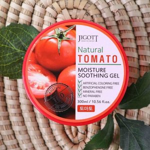 Jigott Увлажняющий успокаивающий гель с экстрактом томата / Natural Tomato Moisture Soothing Gel, 300 мл