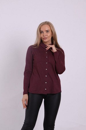 Рубашка женская 1801-013 темно-бордовый