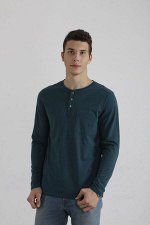 Футболка с длинным рукавом 1149-013 петроль