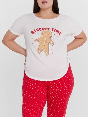 Пижама женская с принтом "biscuit time"