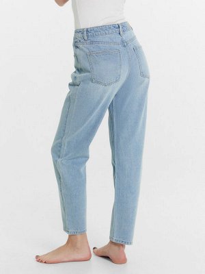 Брюки женские джинсовые mom fit голубые