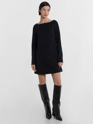 Платье женское черное с люрексом