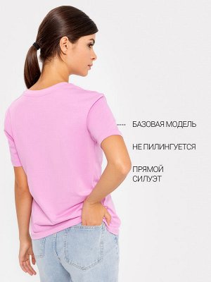 Футболка женская в розовом оттенке