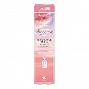 Ароматический диффузор для дома Kobayashi POSITIVE EMOTION «Цветы и ваниль» запаска наполнитель + палочки 70мл