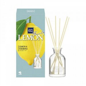 Ароматический диффузор для дома Kobayashi LEMON FRUITS «Лимон» стеклянный флакон + наполнитель + палочки 70мл
