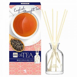 Ароматический диффузор для дома Kobayashi ENGLISH STRAIGHT TEA «Цветочный» стеклянный флакон + наполнитель + палочки 70мл