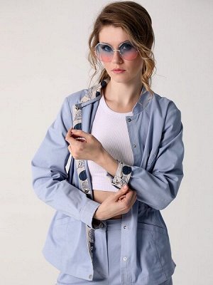 Жакет голубой
