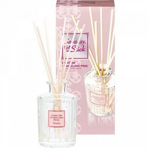 Ароматический диффузор для дома Kobayashi PARFUM SPARKLING PINK «Parfum Sparkling Pink» рифлёный флакон + наполнитель + палочки 70мл