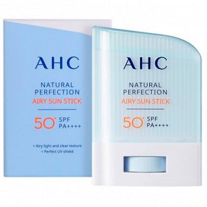 AHC Лёгкий солнцезащитный стик AHC Natural Perfection Airy Sun Stick SPF50+ PA++++