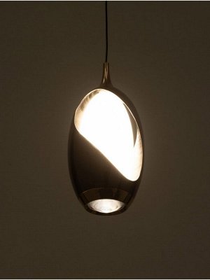Светильник BayerLux «Люмине», 7 Вт, LED, 4000К, чёрный/золото, 9x9x18(+150) см