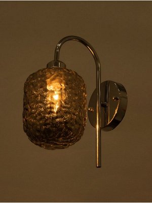 Бра BayerLux «Нью-Йорк», 1x15 Вт, Е27, хром, 24x14x30x100 см