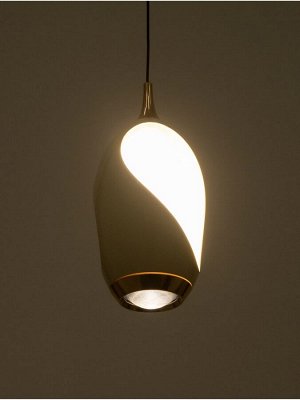 Светильник BayerLux «Люмине», 7 Вт, LED, 4000К, золото/белый, 9x9x18(+150) см