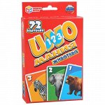 Карточки развивающие &quot;Умные игры&quot; Уномания Животные (72 карточки) 2*16*9 см