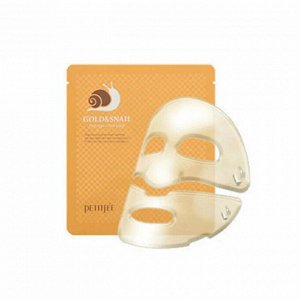 Гидрогелевая маска с золотом и улиточным  муцином Petitfee Gold & Snail Hydrogel Mask Pack