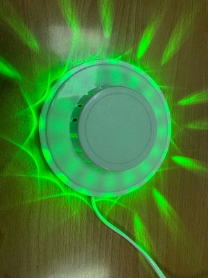 Светодиодный светильник-проектор ULI-Q304 2,5W/RGB WHITE. Напольный. Серия DISCO, многоцветный. Горизонтальная проекция. Кабель