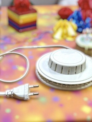Светодиодный светильник-проектор ULI-Q304 2,5W/RGB WHITE. Напольный. Серия DISCO, многоцветный. Горизонтальная проекция. Кабель