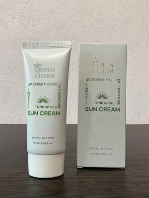 QUEEN CHARM Солнцезащитный крем для лица SPF50+PA++++, 50 мл