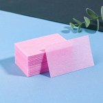 Салфетки для маникюра, безворсовые, 50 шт., 6x4 см, розовые
